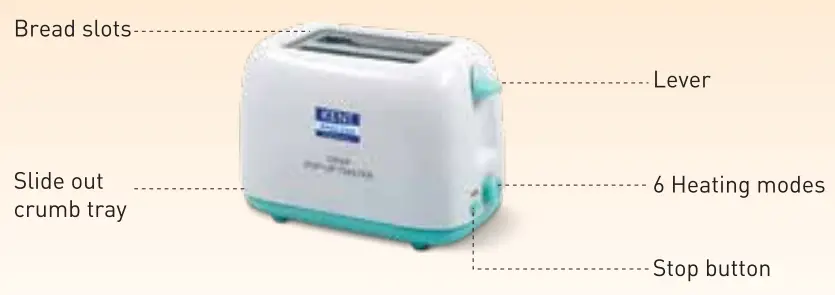 KENT 16105 Crisp Pop Up Toaster - product