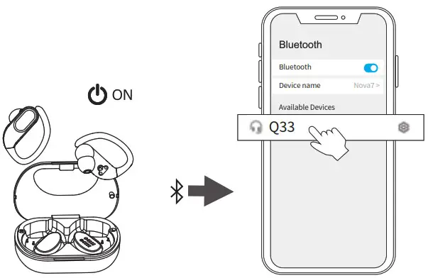VOESUD Q33 Wireless Earbuds - Connect