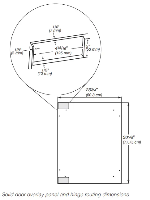 KitchenAid KURR114KPA Undercounter Refrigerator FIG 3