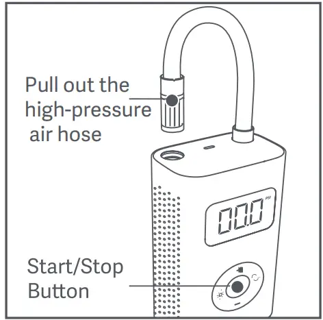 xiaomi MJCQB05QJ Portable Electric Air Compressor 1S - Turning