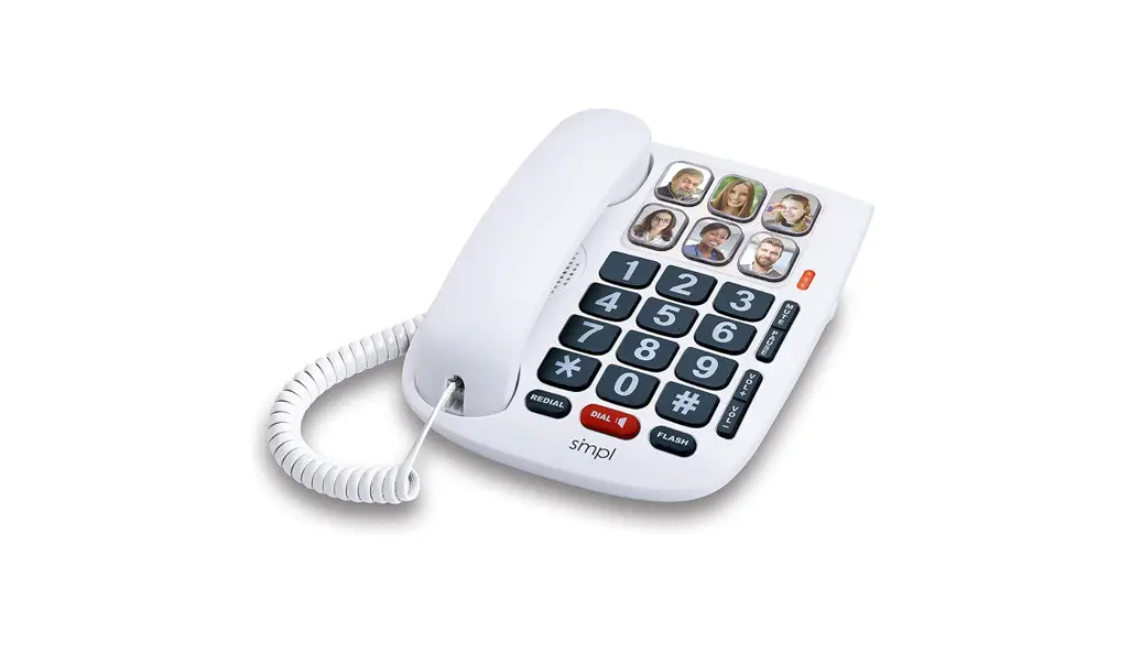 Simpl 56010 Hands-free Dial Photo Memory Corded Phone User Guide