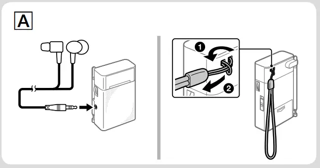 SONY ICF-P27 FM and AM Portable Radio Instruction Manual - Fig A