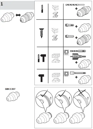 BOSCH 2 28 GBH Professional SDS Plus Hammer Drill - Fig