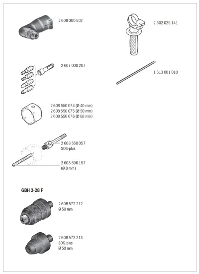 BOSCH 2 28 GBH Professional SDS Plus Hammer Drill - Fig8