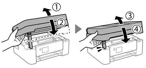 EPSON WF-2870 Series Compact Multifunction Inkjet Printer User Guide - Close for safety