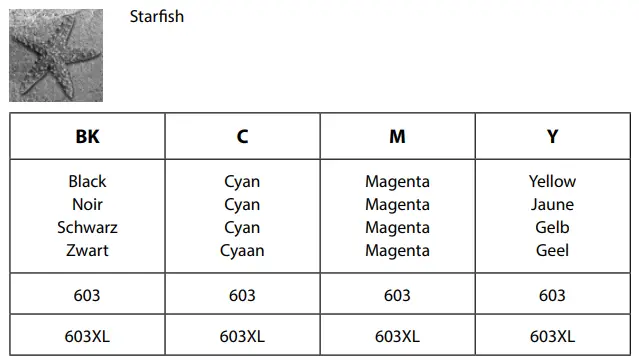 EPSON WF-2870 Series Compact Multifunction Inkjet Printer User Guide - Ink Cartridge codes