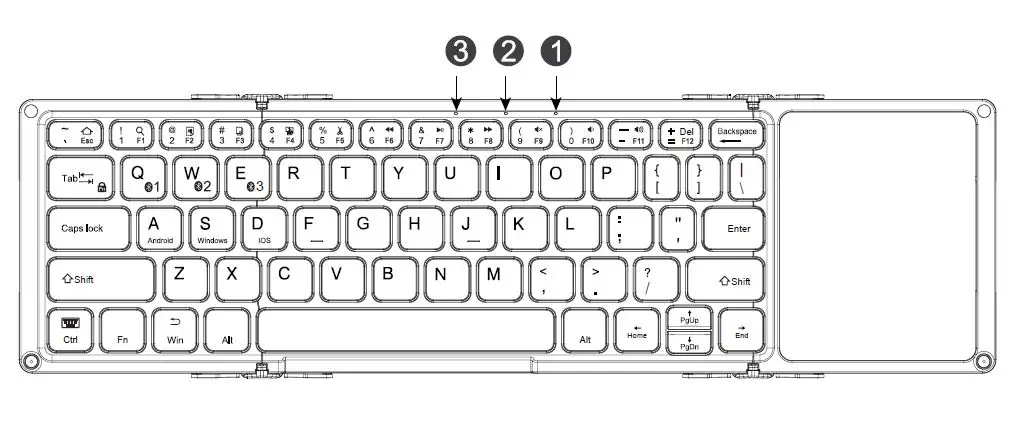 BOW HB318 Mini Bluetooth Keyboard 1