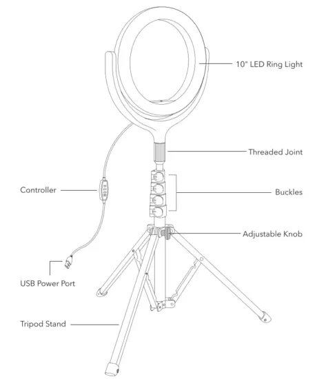 TAOTRONICS TT-CL026 LED Stand Light - fig 11