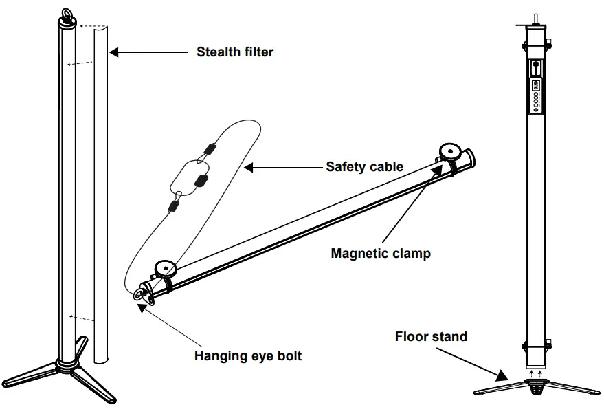 CHAUVET PROFESSIONAL Well STX 180 Battery Operated Outdoor LED - diagram