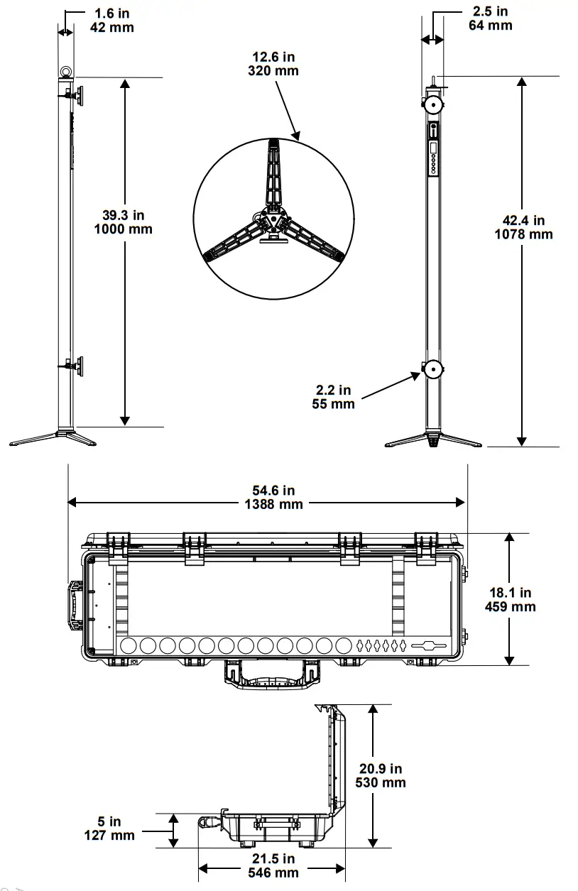 CHAUVET PROFESSIONAL Well STX 180 Battery Operated Outdoor LED - product