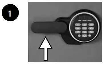 SentrySafe P44621 Fire Resistant - Locking your safe 1