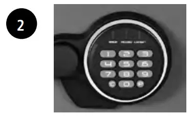 SentrySafe P44621 Fire Resistant - Unlocking your safe 2