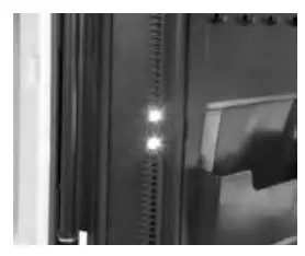 SentrySafe P44621 Fire Resistant - operate the light