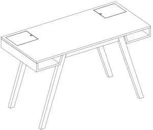 John Lewis Carter Desk White