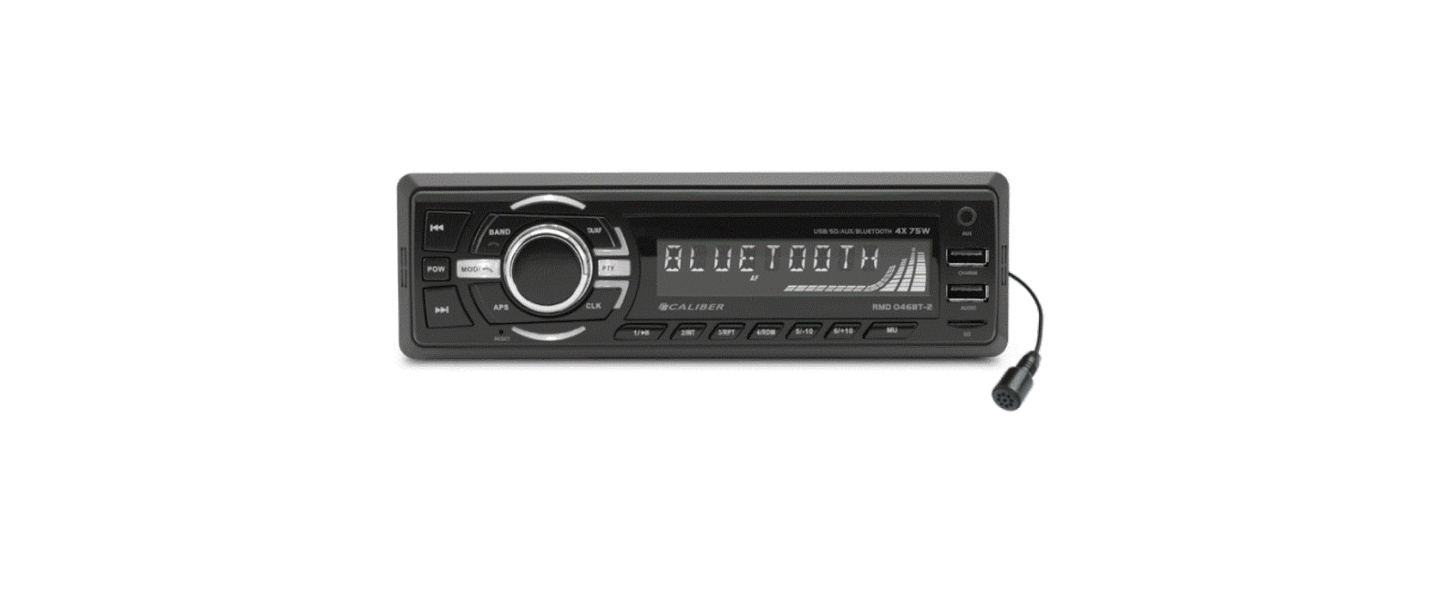 Caliber Rmd046bt-2 Car Radio Bluetooth 1 Din Black User Manual