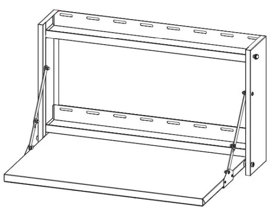 Montezuma MFS3219B Fold Down Workstation - SPECIFICATIONS