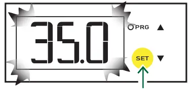 Setting cooling set point 1
