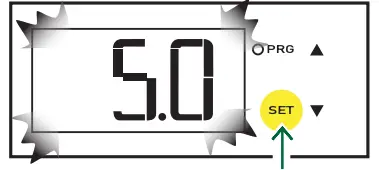 Setting heating set point 2