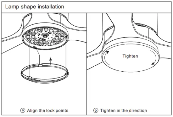 Lamp plate installation