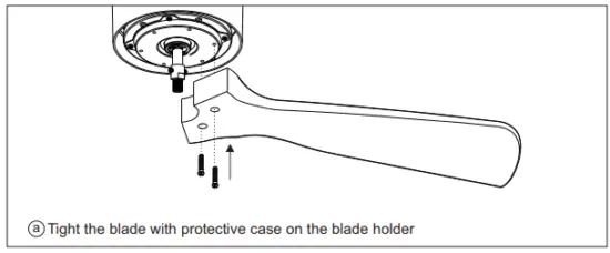 Fan blade installation