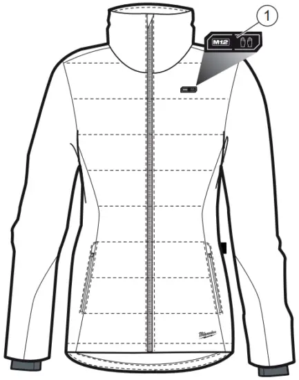 milwaukee 232 Series Heated Multi Zone Jacket - FUNCTIONAL DESCRIPTION