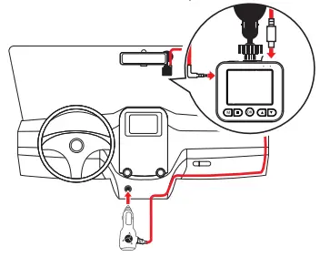 NAVITEL AR280 Dual Portable Video Installation2