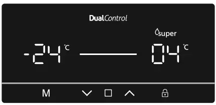 SHARP SJ-BA34CHXIE-EU Upright Standing Fridge-Freezers - Super Cool Mode