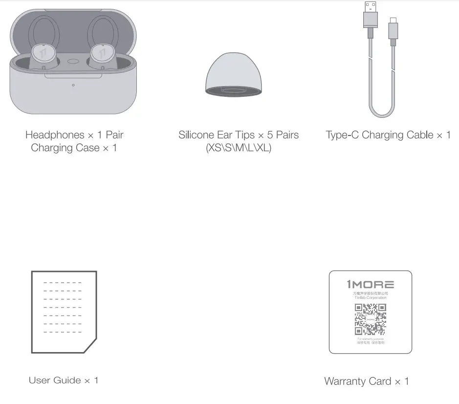 1MORE EH902 Evo True Wireless Active Noise Canceling Headphones - box