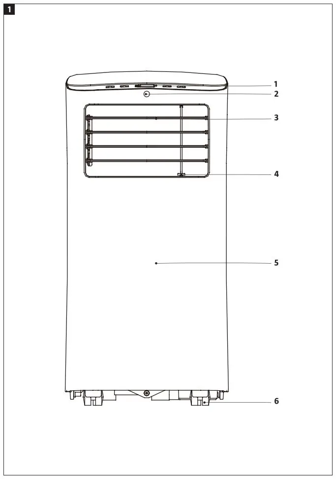 anslut 013946 Portable Air Conditioning Instruction Manual - Fig 1