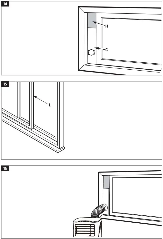 anslut 013946 Portable Air Conditioning Instruction Manual - Fig 14,15,16