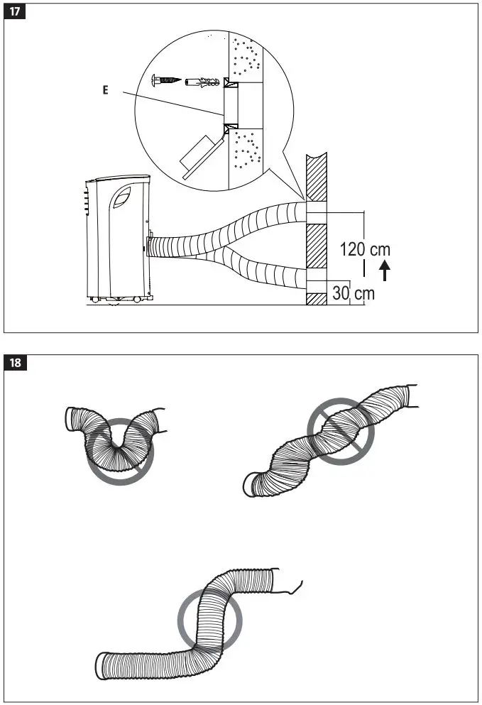 anslut 013946 Portable Air Conditioning Instruction Manual - Fig 17,18
