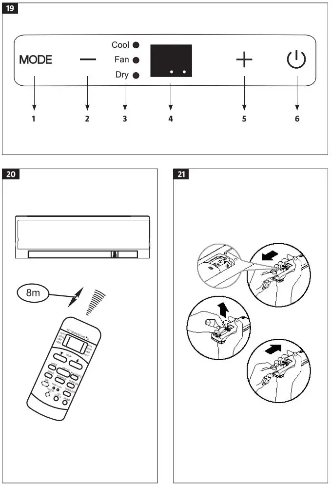 anslut 013946 Portable Air Conditioning Instruction Manual - Fig 19,20,21