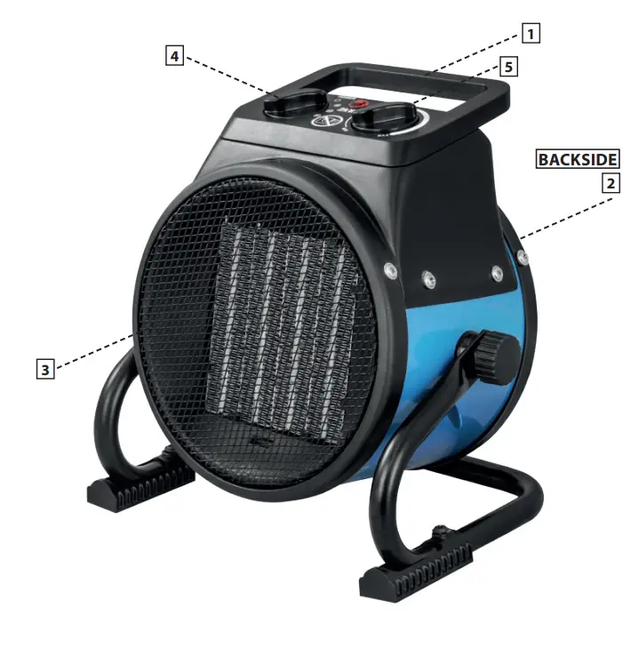 Gude GEH 2000 P Electric Fan Heater 1