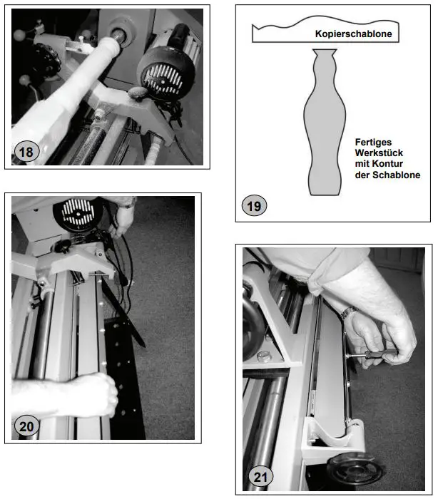 Gude GDM 1000 Professional Wood Lathe Machine Instruction Manual - Fig 4