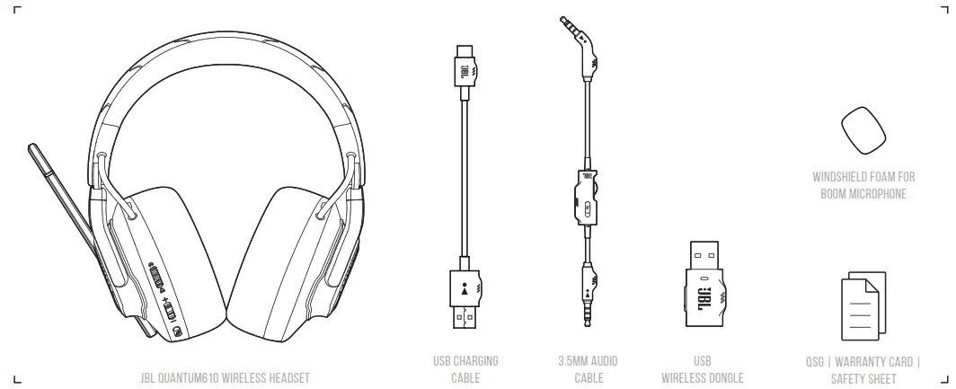 JBL Quantum 610 Wireless Gaming Headset - fig