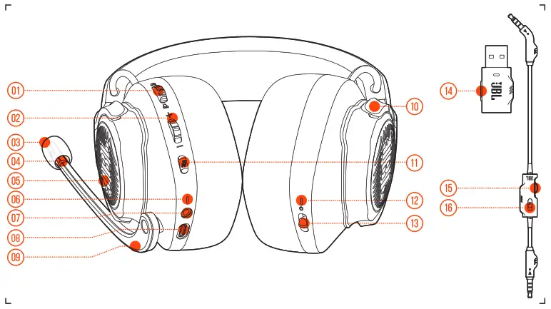JBL Quantum 610 Wireless Gaming Headset - fig1