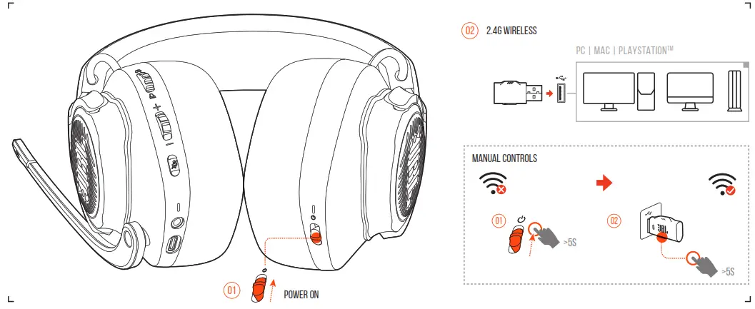 JBL Quantum 610 Wireless Gaming Headset - fig3