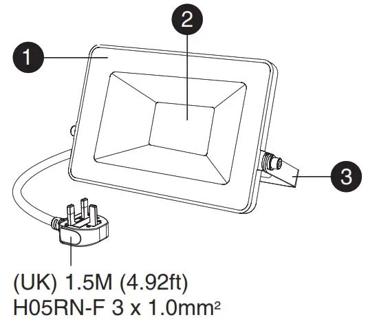 ONFORU D100UV UV LED Flood Light - Couverture