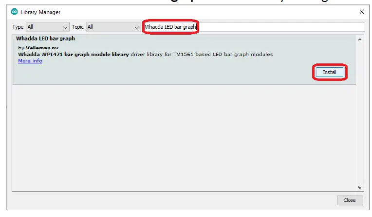 WHADDA WPI 471 Bar Graph Display Module FIG 3
