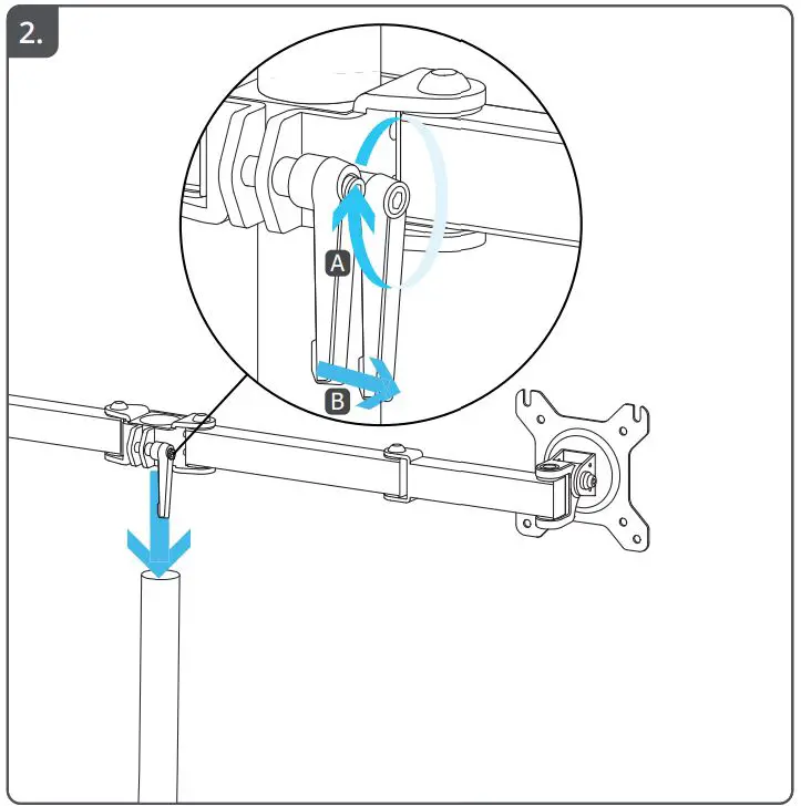 Trust GXT 1120 Mara Dual Monitor Arm FIG 2