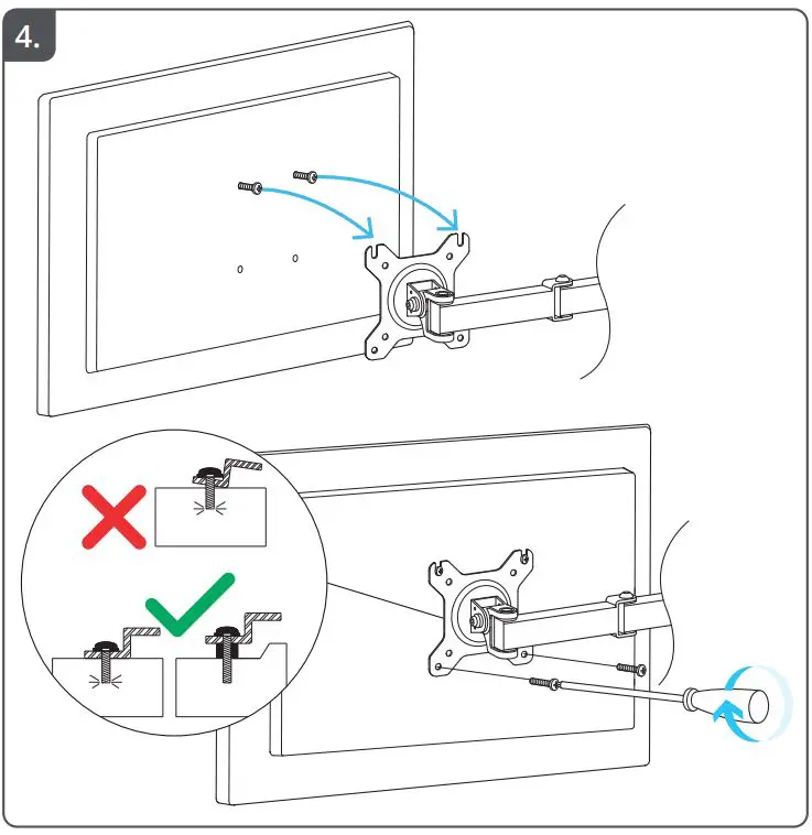 Trust GXT 1120 Mara Dual Monitor Arm FIG 4