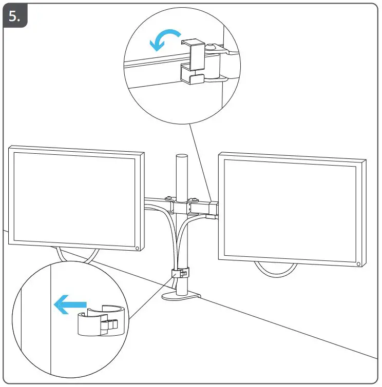 Trust GXT 1120 Mara Dual Monitor Arm FIG 5