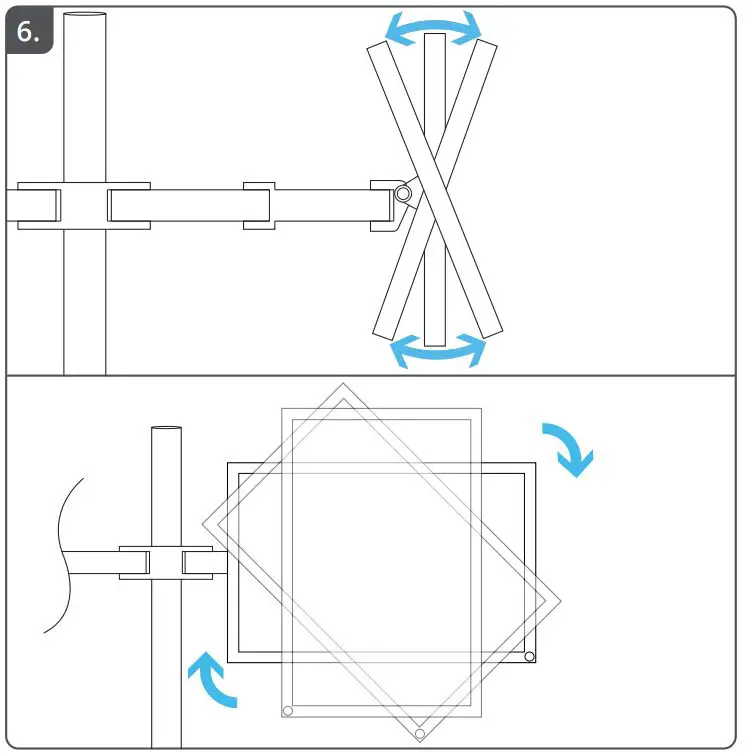 Trust GXT 1120 Mara Dual Monitor Arm FIG 6