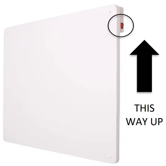 Goldair GFP213 425W Ecosave Panel Heater with Adjustable Thermostat - SWITCHES 2