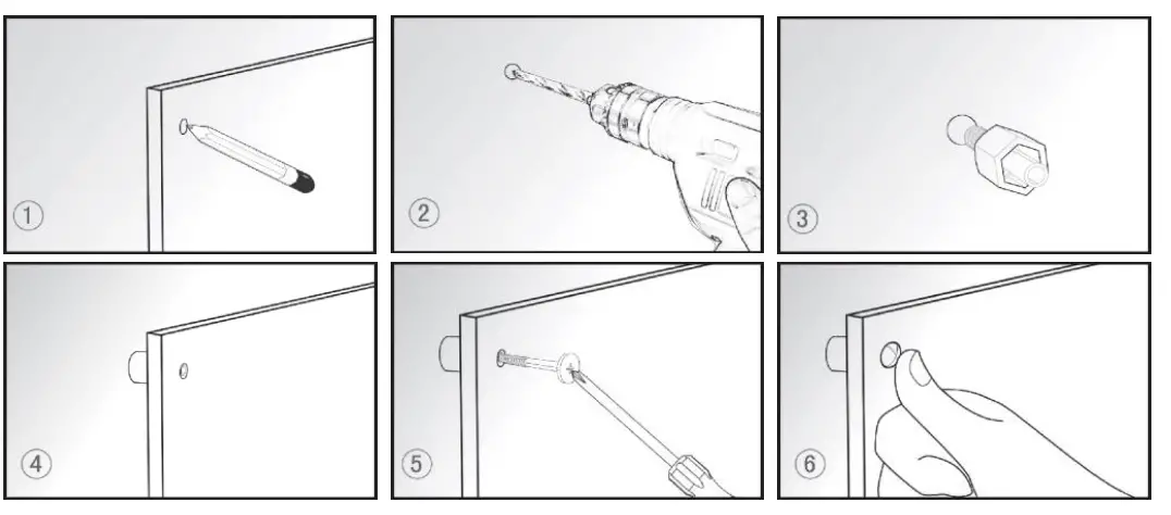 Goldair GFP213 425W Ecosave Panel Heater with Adjustable Thermostat - screws