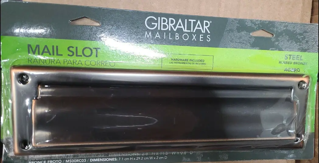 Architectural Mailboxes Ms00rcam Rubbed Bronze Steel Mail Slot Accessory Instruction Manual