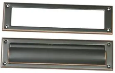 ARCHITECTURAL MAILBOXES MS00RCAM Rubbed Bronze Steel Mail Slot Accessory product