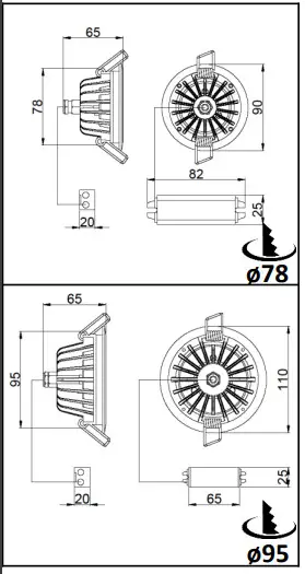 resistex 627lm CHR 4000K Aqualed Light Instruction - SIZE