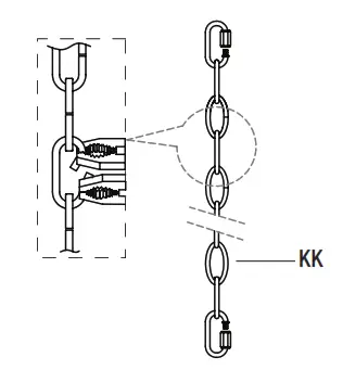 HOME DECORATORS COLLECTION HD 1145MB 3 Light Chandelier - length2