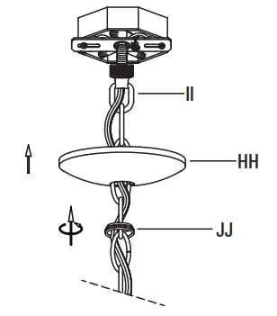HOME DECORATORS COLLECTION HD 1145MB 3 Light Chandelier - v